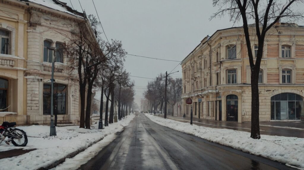 Historical Boulevard (Sevastopol) in February