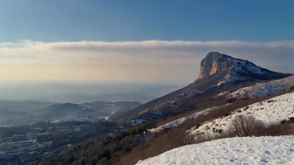 Mount Ai-Petri in Crimea February